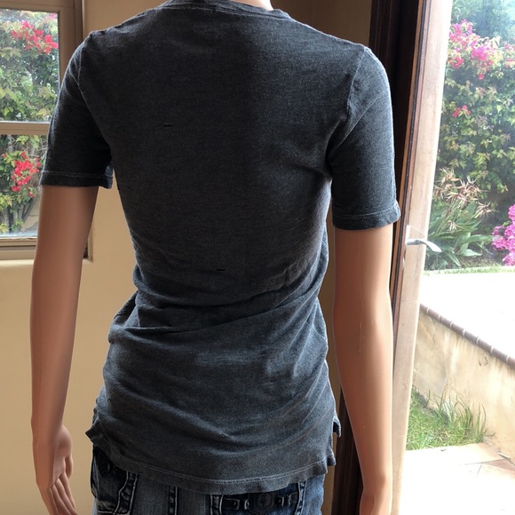 Cute DASH intentionally distressed, short, sleeved crew neck T-shirt - Picture 5 of 9